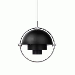 Multi-Lite Pendel - Krom/Sort - GUBI