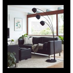 Nice Trio Gulvlampe - Mat Sort - Marmorfod - Nielsen Light