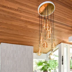 Nine Pendel - Messing/Hvid - Voronoi II - Tala