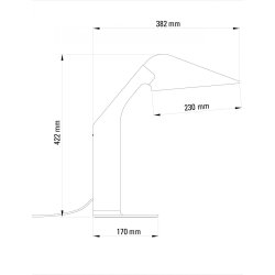 Niwaki Bordlampe - Sort - DCW ditions Paris