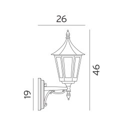 Rimini Vglampe - Hvid - Norlys