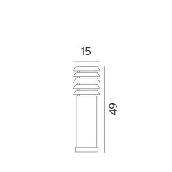 Alta Bedlampe - LED - Lille - Galvaniseret - Norlys