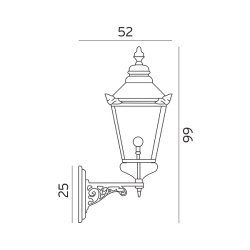 Chelsea - Vglampe 955 - Kobber - Norlys