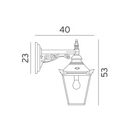 Chelsea - Vglampe 960 - Kobber - Norlys