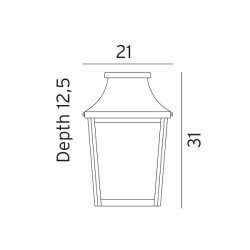 Chelsea - Vglampe 962 - Kobber - Norlys