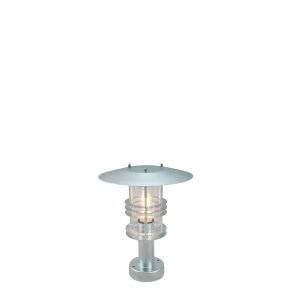 Stockholm Stolpe/Bedlampe - 284 - Galvaniseret - Norlys