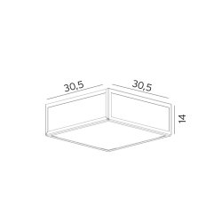 Lofoten - Loftslampe - Sort - Norlys