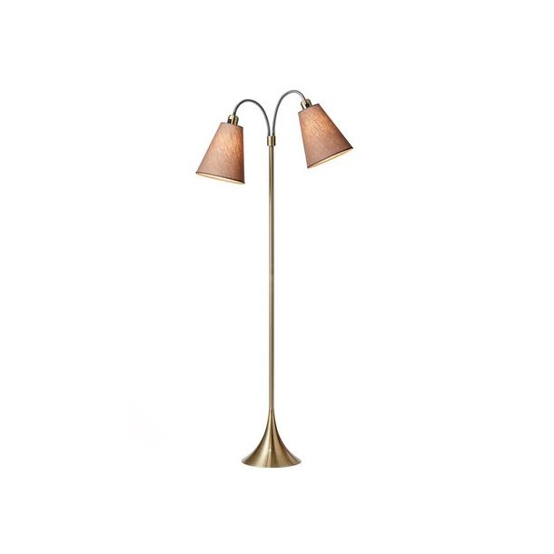Fodgnger Gulvlampe - Antik Messing/Nougat - Nielsen Light