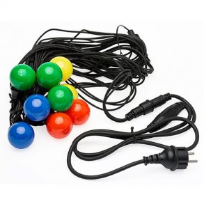 Party lyskde LED - Farvet - GN