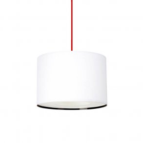 Paso Tri 25 pendel - Hvid med Rd ledning - Dar