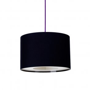 Paso Tri 25 pendel - Sort med Lilla ledning - Dar