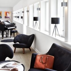 Paso tri 25 bordlampe Sort med Sort skrm - Dar