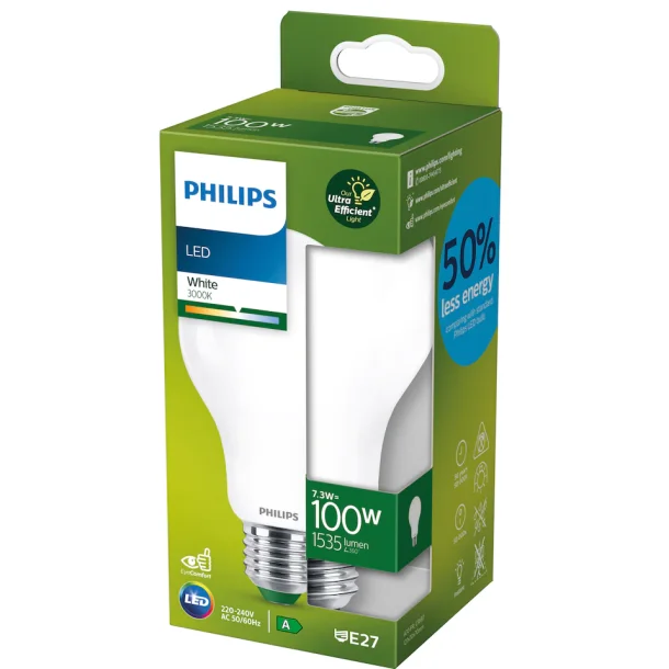 A Pre LED - E27 - 7,3W (100w) - Philips