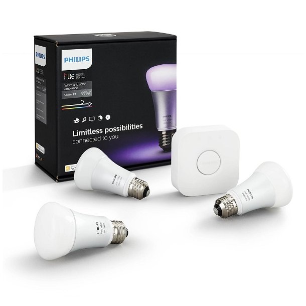 Philips Hue White And Color Ambiance - E27 - Starter Kit - Fuld Farve