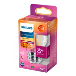 LED Kronepre E27 - 3,2W (25W) - Dmpbar - Warmglow - Philips