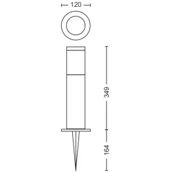 Gardenlink - LED - Bedlampe - Antrasit - Philips
