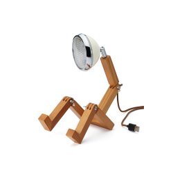 Mr. Wattson Mini bordlampe - Vintage White - Piffany