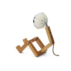 Mr. Wattson Mini bordlampe - Vintage White - Piffany