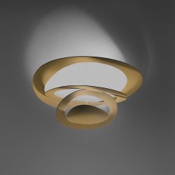 Pirce Soffitto Mini - Guld - Loftlampe - LED - 3000K - Artemide
