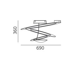 Pirce Soffitto Mini - Guld - Loftlampe - LED - 3000K - Artemide