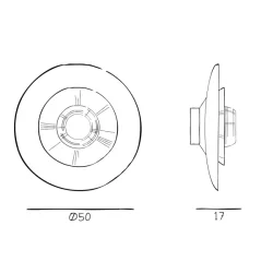 Disco Rama - V�glampe/Loftlampe - Klar - �49 - Design By Us 