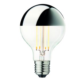 Globe Silver Crown - E27 - 3,5W LED - D�mpbar - 2700K - Design By Us