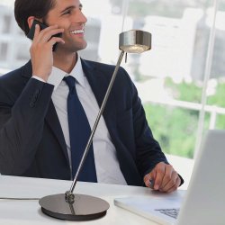 Puk Maxx Bordlampe - Linse/Linse - G9 - Hvid - Top-Light