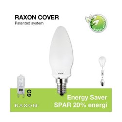 Kertepre Cover til G9 - E14 - uden lyskilde - Raxon