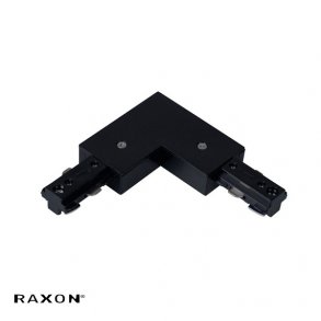 Strømskinne - Vinkel - Sort - Raxon