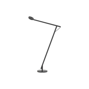 String gulvlampe - Sort - Orange Ledning - Rotaliana