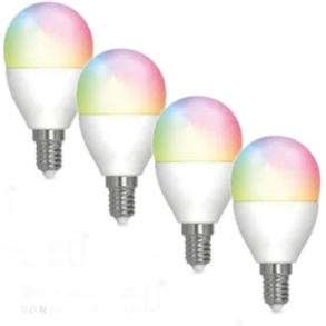 4 Pack - Kronepre - E14 - (470lm) Smart Pre - 2700-6500+RGB - Dura