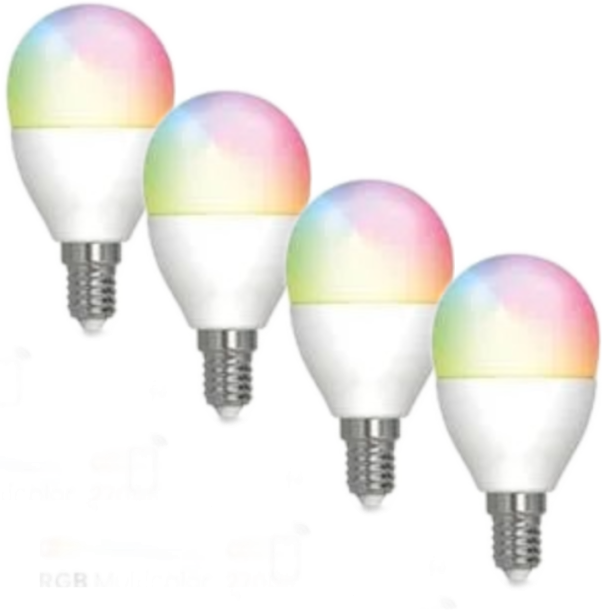 4 Pack - Kronepre - E14 - (470lm) Smart Pre - 2700-6500+RGB - Dura