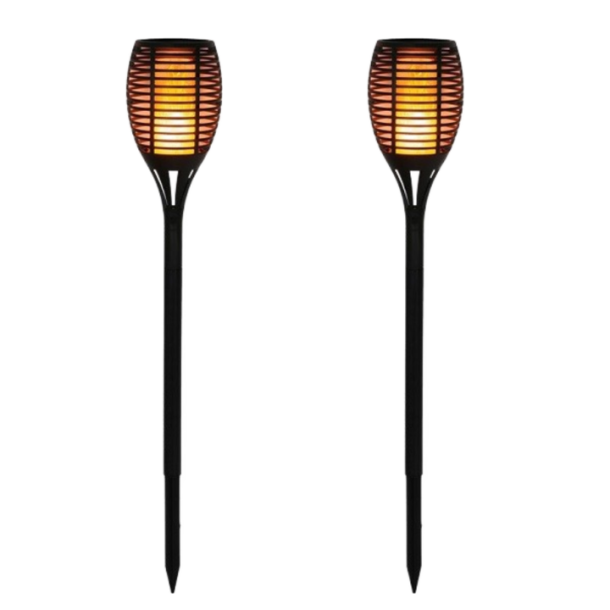 2 Stk. Solar lampe - Solar fakkel - 60cm - Torch - Veli-Line 