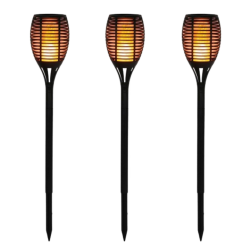 3 Stk. Solar lampe - Solar fakkel - 60cm - Torch - Veli Line 
