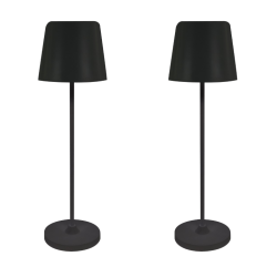 Genopladelig Bordlampe - Toga - LED - Sort - Strhm - 2 Styk