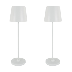 Genopladelig Bordlampe - Toga - LED - Hvid - Strhm - 2 Styk