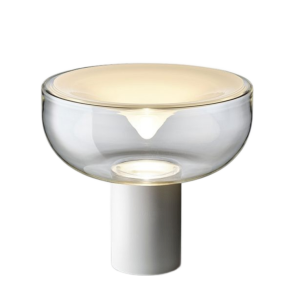 Aella T 45 Bordlampe - 2700K - Transparent/Hvid - Leucos