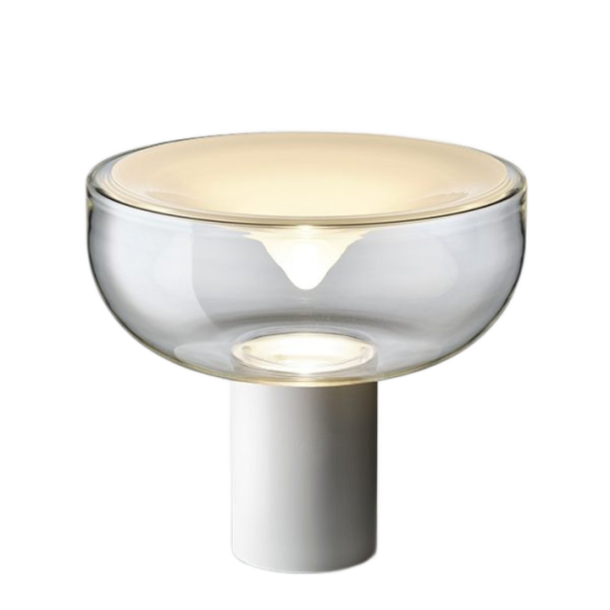 Aella T 45 Bordlampe - 3000K - Transparent/Hvid - Leucos