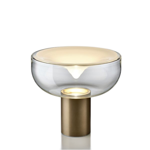 Aella Mini T 30 Bordlampe - Transparent / Bronze - 2700K - Leucos