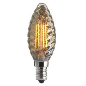 Kirkekerte - snoet - Klar - LED - E14 - 4,5w - 3 Trins - 2000K - Unison