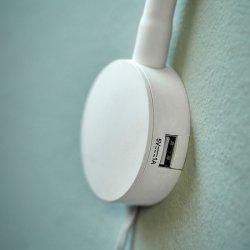 RL 27 Vglampe - LED - W1 USB-A &amp; USB - Hvid - Raxon