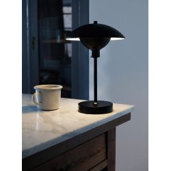 Roma Genopladelig Bordlampe - Sort - Dyberg Larsen
