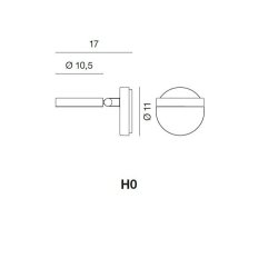 String vglampe H0 - Aluminium - Rotaliana