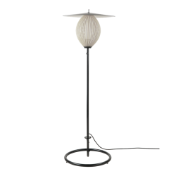 Satellite Gulvlampe - Creme Hvid/Sort - Udendrs - Gubi