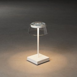 Scilla Bordlampe - USB - Hvid - Konstsmide