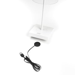 Scilla Bordlampe - USB - Hvid - Konstsmide