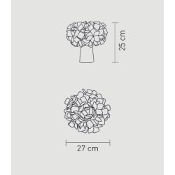 Clizia Bordlampe Orange - SLAMP