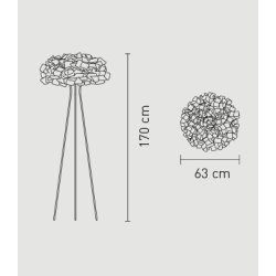 Clizia Gulvlampe Sort - SLAMP