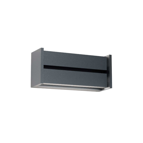 Slat - Dobbelt Udendrs Vglampe - Antracit - IP44.de