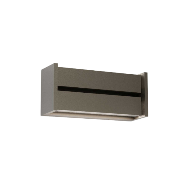 Slat - Dobbelt Udendrs Vglampe - Cool Brun - IP44.de